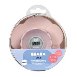 Thermomètres*Béaba Thermomètre de bain Lotus de vieux rose