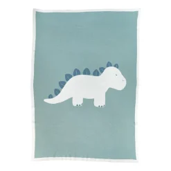 Couvertures*Noukies Tiga, Stegi & Ops Couure tricot en jacquard BIO 100 x 140 cm de Vert