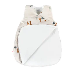 Gigoteuses & Nids D'Ange*Noukies Tiga, Stegi & Ops Gigoteuse imprimée en Veloudoux 50 cm de Beige