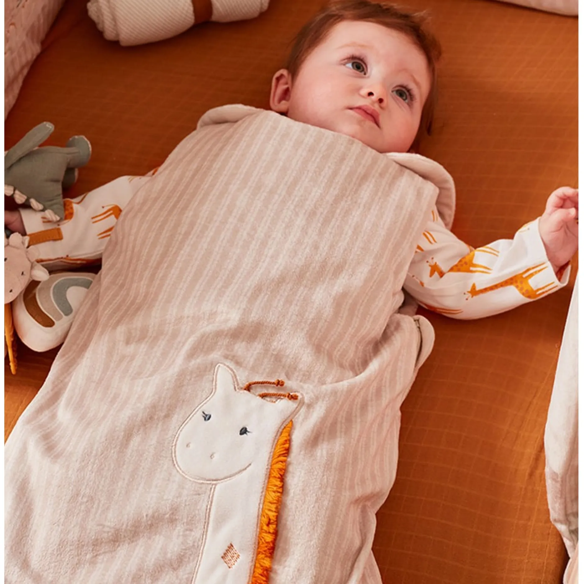 Gigoteuses & Nids D'Ange*Noukies Tiga, Stegi & Ops Gigoteuse en Veloudoux Tiga 0-6 mois de Beige