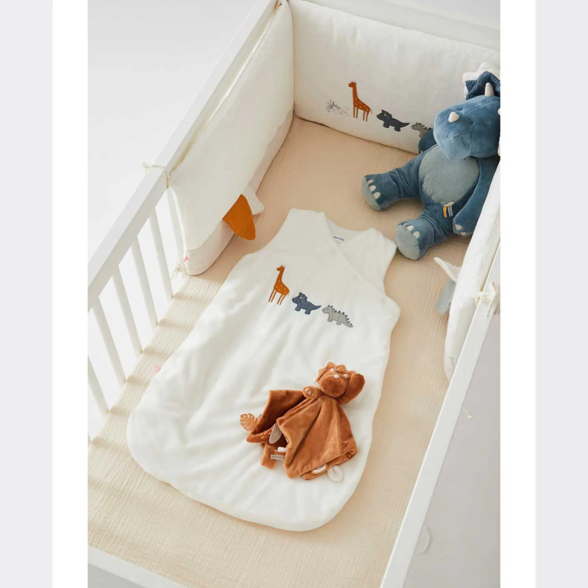 Gigoteuses & Nids D'Ange*Noukies Tiga, Stegi & Ops Gigoteuse Veloudoux 70 cm de Écru