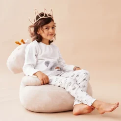 Fauteuils*Noukies Tiga, Stegi & Ops Sofa en veloudoux Tiga de Beige/ocre