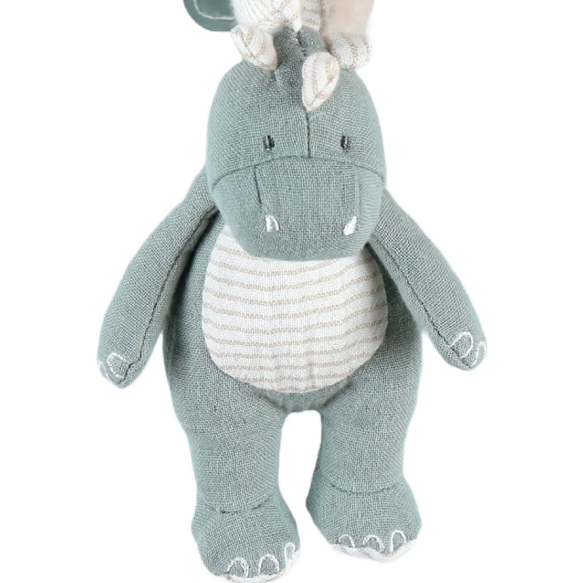 Peluches À Accrocher*Noukies Tiga, Stegi & Ops Spirales d'activités en veloudoux de Beige