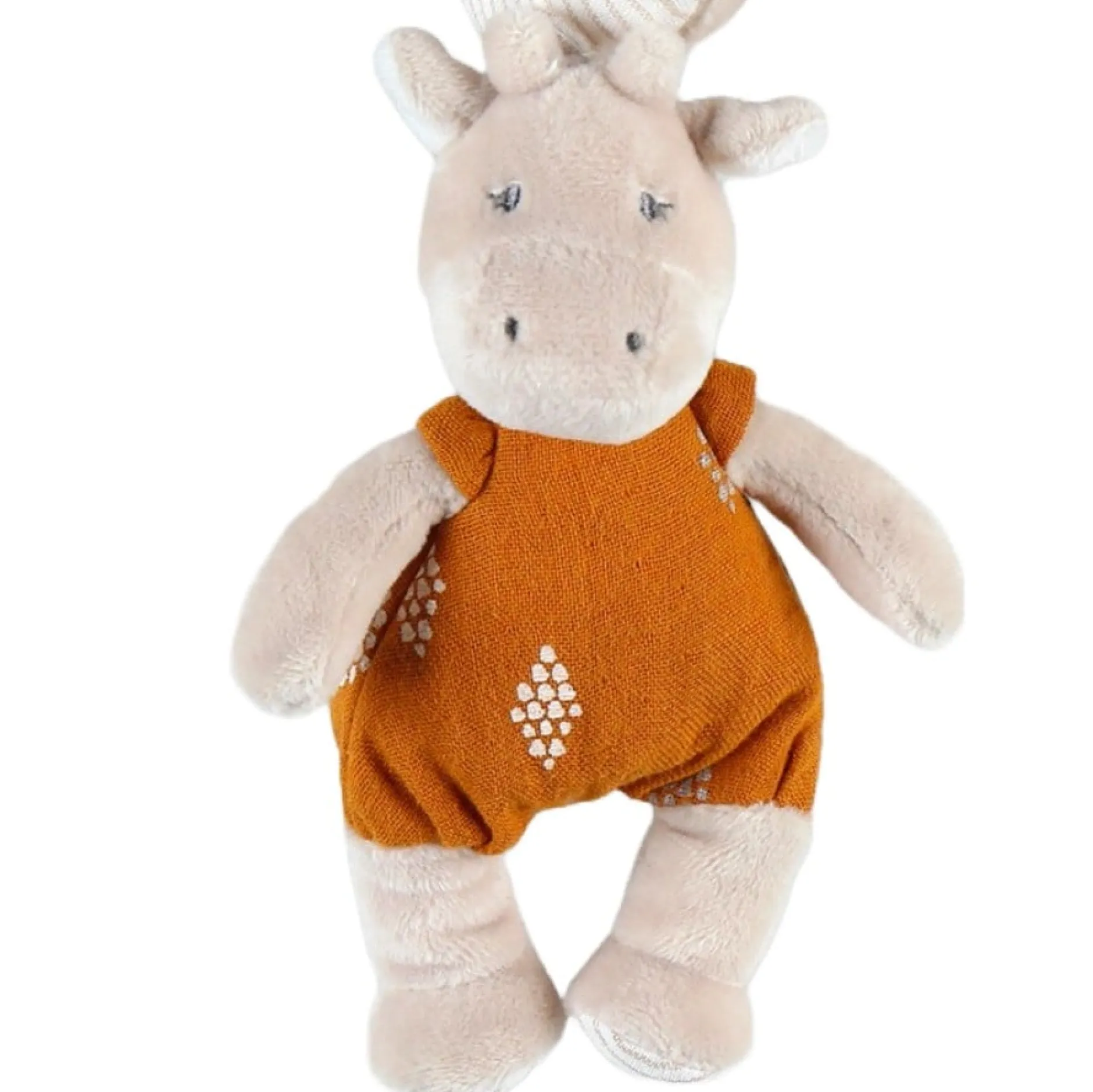 Peluches À Accrocher*Noukies Tiga, Stegi & Ops Spirales d'activités en veloudoux de Beige