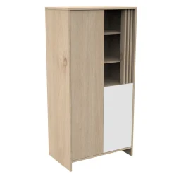 Armoires 2 Portes*Sauthon Baby's Sweet Home Tokyo Armoire de Chêne Suave Blanc