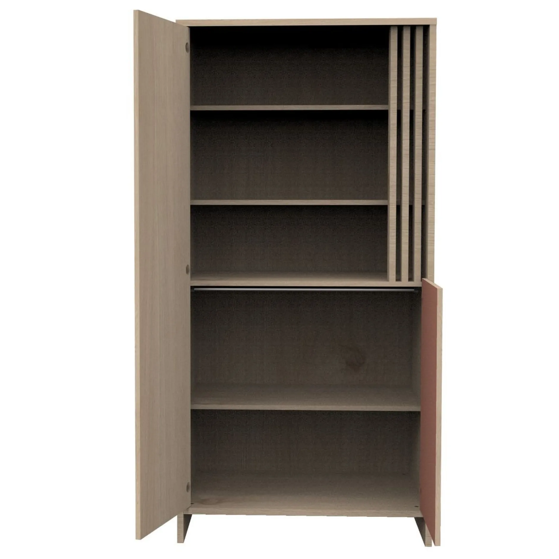 Armoires 2 Portes*Sauthon Baby's Sweet Home Tokyo Armoire de Chêne Suave Terracotta