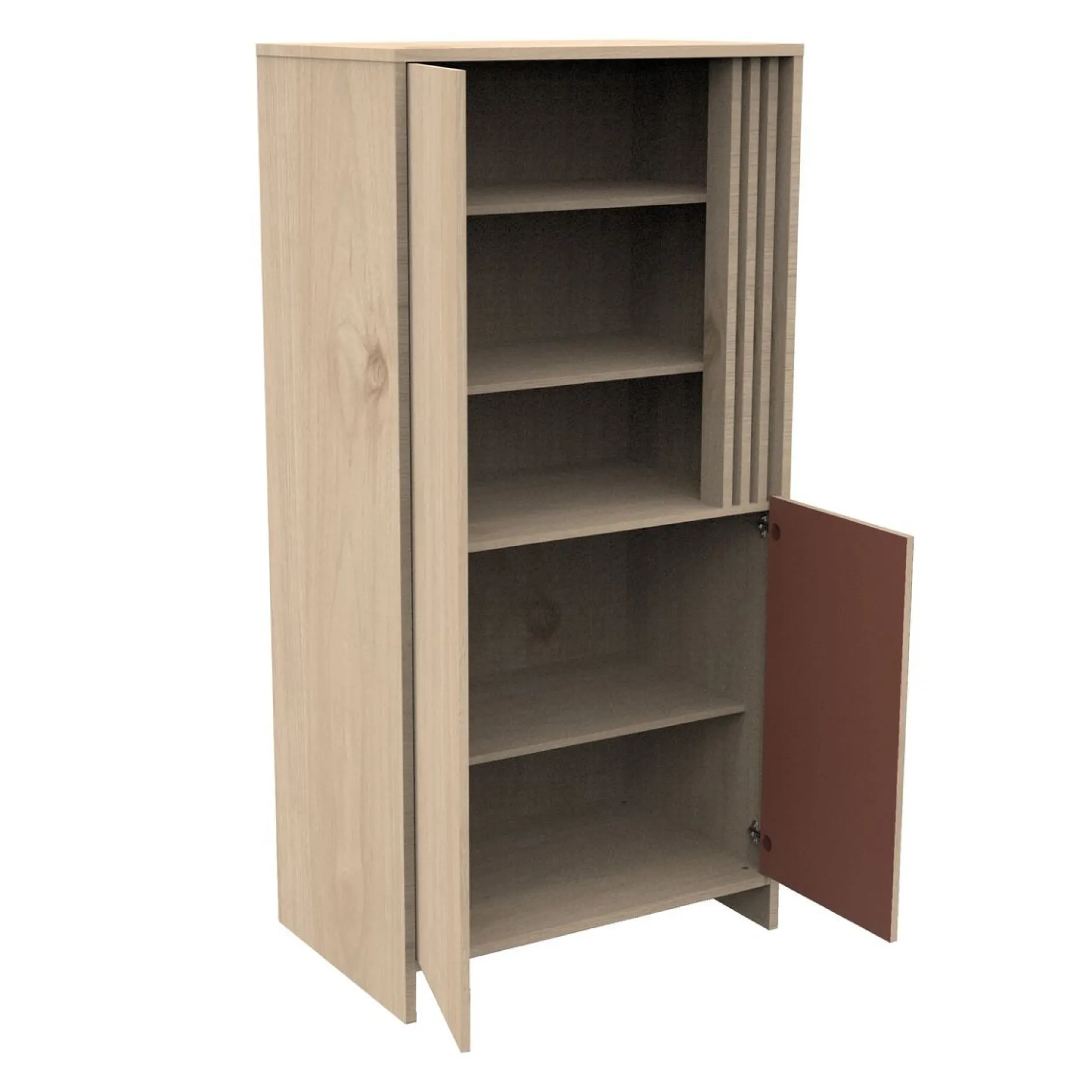 Armoires 2 Portes*Sauthon Baby's Sweet Home Tokyo Armoire de Chêne Suave Terracotta