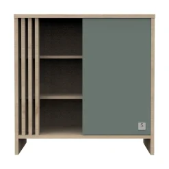 Commodes*Sauthon Baby's Sweet Home Tokyo Commode de Chêne Suave Sauge