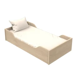 Lits 70X140 Évolutifs*Sauthon Baby's Sweet Home Tokyo Little Big Bed 70 x 140 cm de Chêne Suave