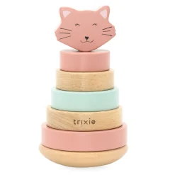 Jouets En Bois|Autres Jouets D'Éveil*Trixie Tour à empiler en bois de Mrs. Chat