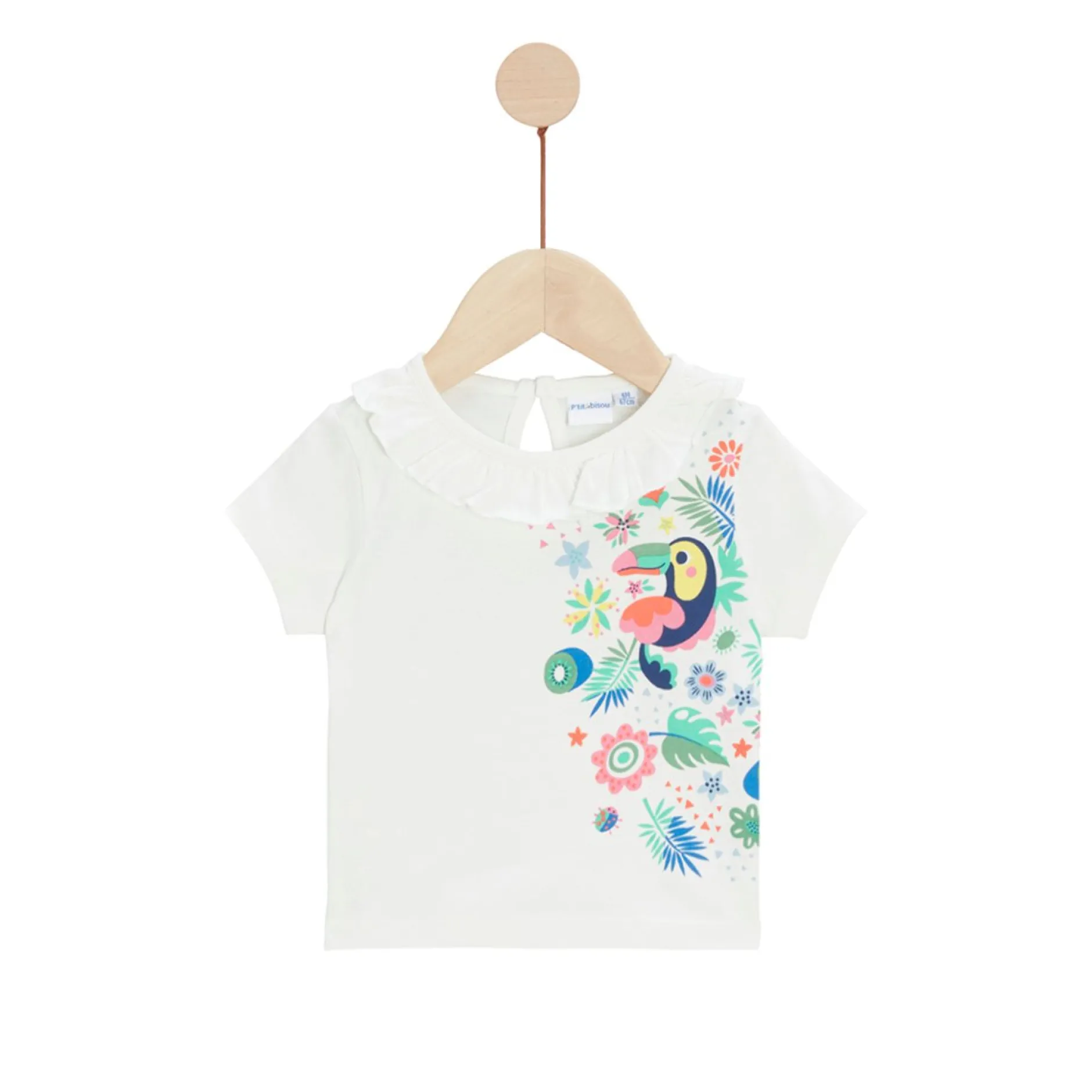 T-Shirts, Blouses, Chemises*P'tit bisou Travel With Love T-shirt manches courtes de Ecru