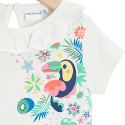 T-Shirts, Blouses, Chemises*P'tit bisou Travel With Love T-shirt manches courtes de Ecru