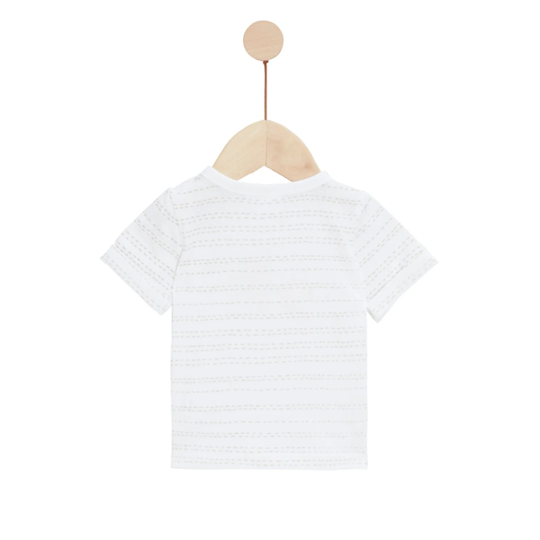 T-Shirts, Polos, Chemises*P'tit bisou Travel With Love T-shirt manches courtes 6 mois de Blanc