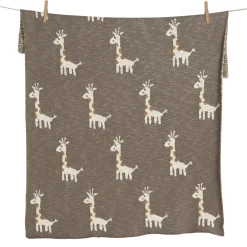 Couvertures*Quax Tricot couverture XL 80 x 100 cm de Girafe