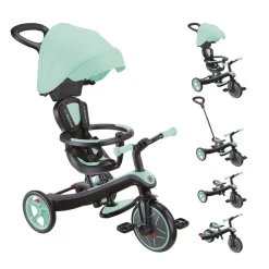 Tricyles*Globber Tricycle Explorer 4 en 1 évolutif de Menthe