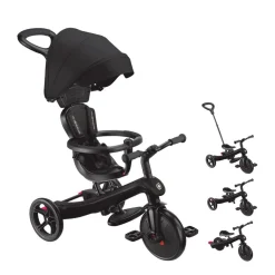 Tricyles*Globber Tricycle Explorer 4 en 1 évolutif de Noir