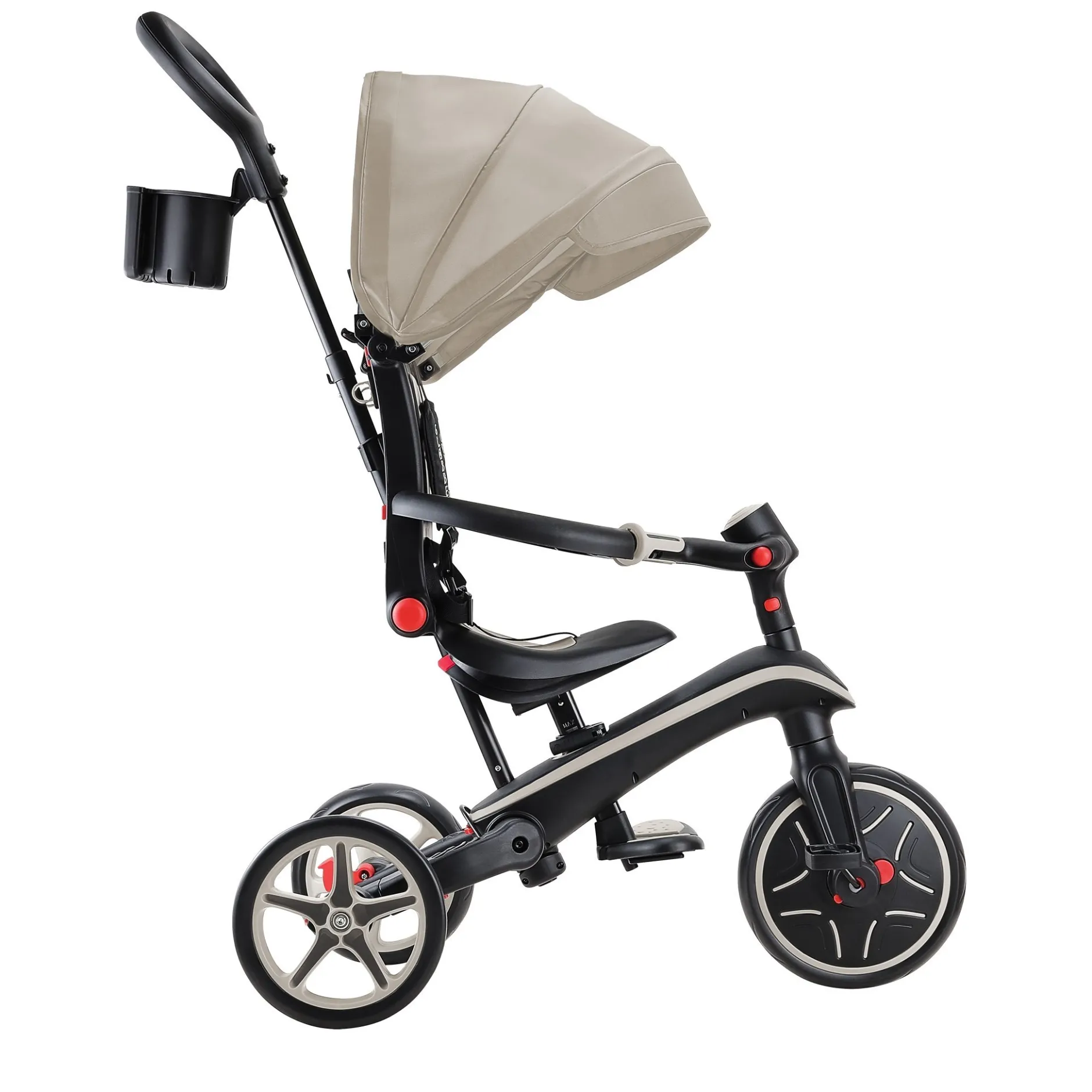 Tricyles*Globber Tricycle Explorer 4-en-1 Évolutif & Pliable de Taupe