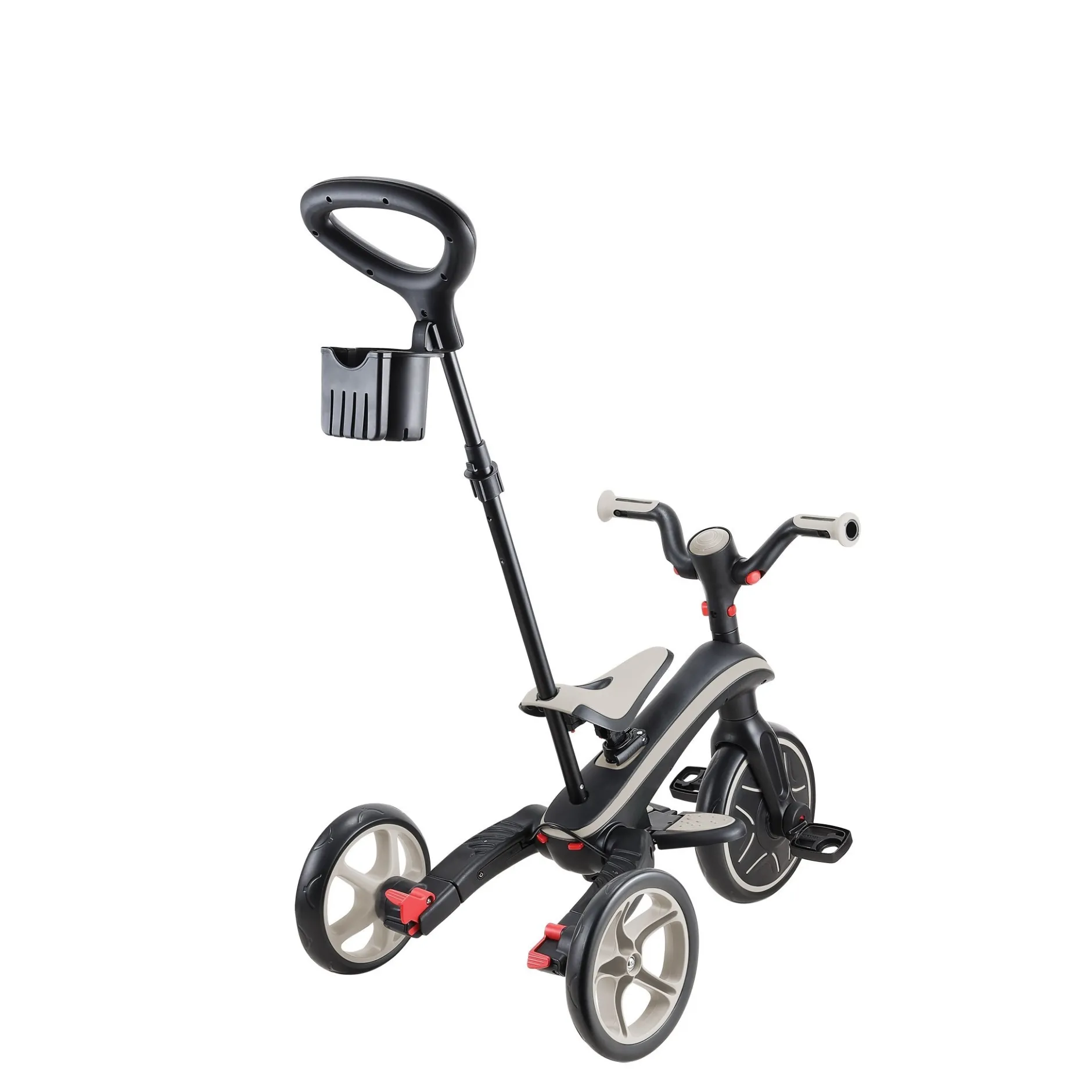 Tricyles*Globber Tricycle Explorer 4-en-1 Évolutif & Pliable de Taupe