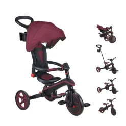 Tricyles*Globber Tricycle Explorer 4-en-1 Évolutif & Pliable de Bordeaux