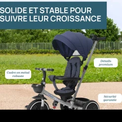 Tricyles*Chicco Tricycle pliable 4 en 1 de Bleu