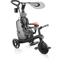 Tricyles*Globber Tricycle évolutif Explorer 4en1 Delux Play de Noir