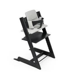 Chaises Hautes Évolutives*Stokke® Tripp Trapp® Pack Chaise haute + Baby Set + Coussin de Noir / Nordic