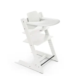 Chaises Hautes Évolutives*Stokke® Tripp Trapp® Pack Chaise haute + Baby Set + Plateau de Blanc