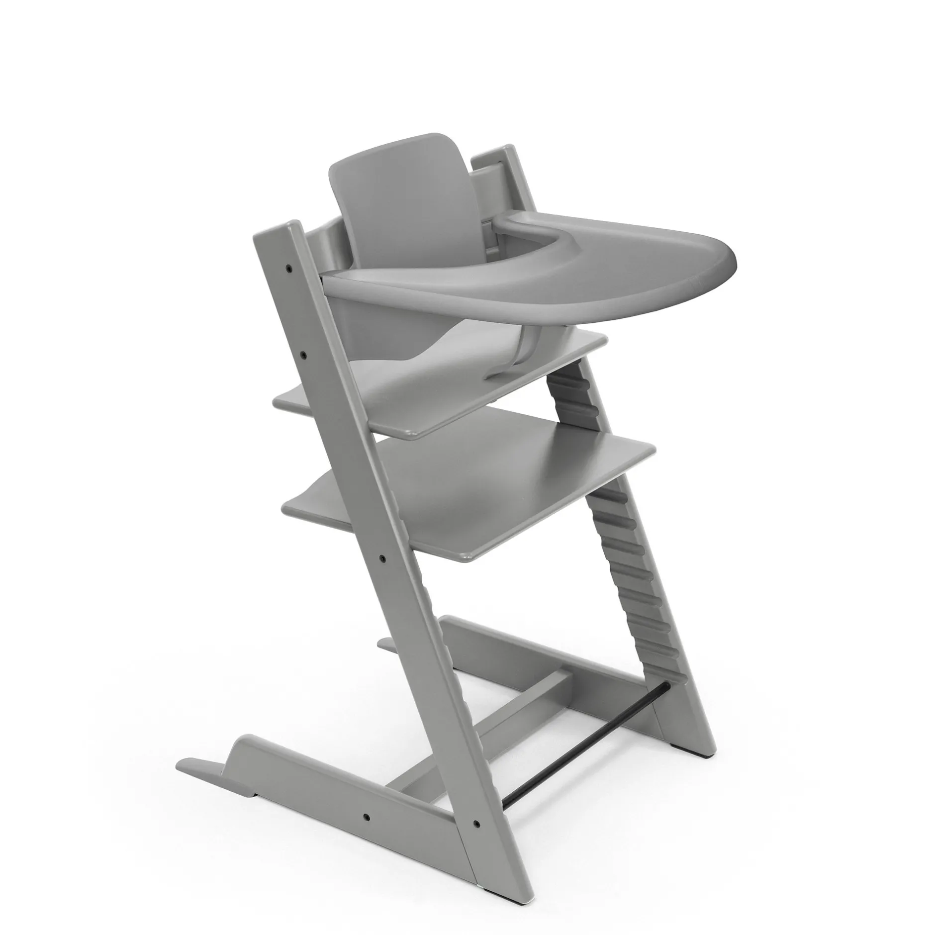 Chaises Hautes Évolutives*Stokke® Tripp Trapp® Pack Chaise haute + Baby Set + Plateau de Gris Tempête