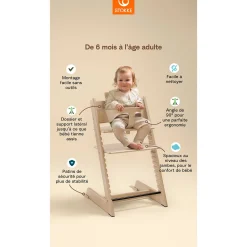Chaises Hautes Évolutives*Stokke® Tripp Trapp® Pack Chaise haute + Baby Set + Newborn Set de Gris Tempête / Gris