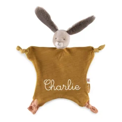 Doudous*Moulin Roty Trois petits lapins Doudou Lapin de Ocre