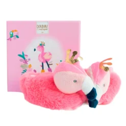 Chaussettes, Chaussons|Chaussettes, Collants, Chaussons*Doudou et Compagnie Tropicool chaussons hochet 0-6 mois de Flamant Rose