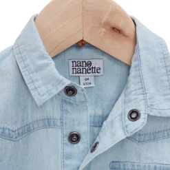 T-Shirts, Polos, Chemises*Nano & nanette Tropicool Chemise manches courtes denim de Ultra Light