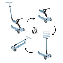 Porteurs*Globber Trottinette évolutive Go Up Active Eco de Blueberry
