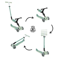 Porteurs*Globber Trottinette évolutive Go Up Active Eco de Pistache