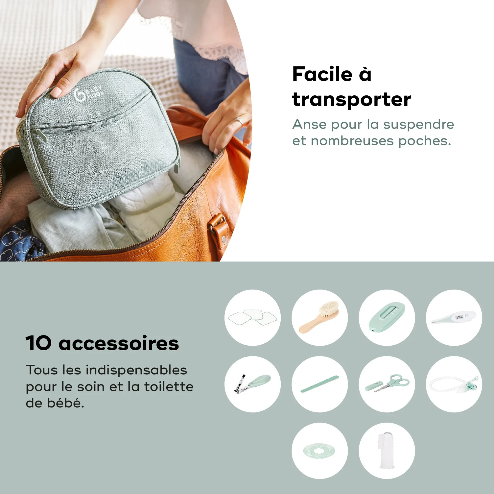 Trousses De Toilette*Babymoov Trousse de soin de Matcha