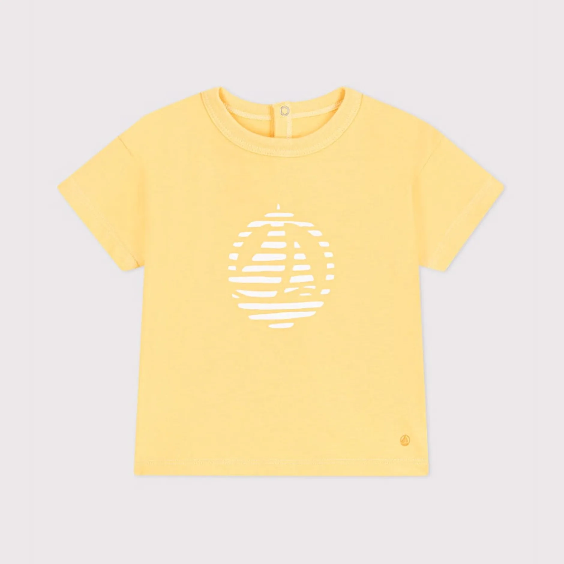 T-Shirts, Polos, Chemises*Petit Bateau T-shirt bébé en coton à manches courtes uni de Jaune Orge