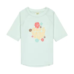 Maillots De Bain Bébé*Lässig T-shirt de bains à manches courtes de Fleurs vert