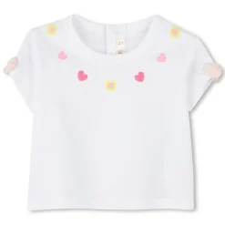 T-Shirts, Blouses, Chemises*Billieblush T-shirt manches courtes avec nœud de Blanc