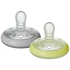 Sucettes*Tommee Tippee Tétines Closer to Nature forme naturelle 0-6 mois de Nuit