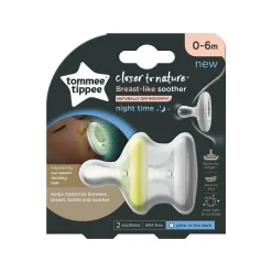 Sucettes*Tommee Tippee Tétines Closer to Nature forme naturelle 0-6 mois de Nuit