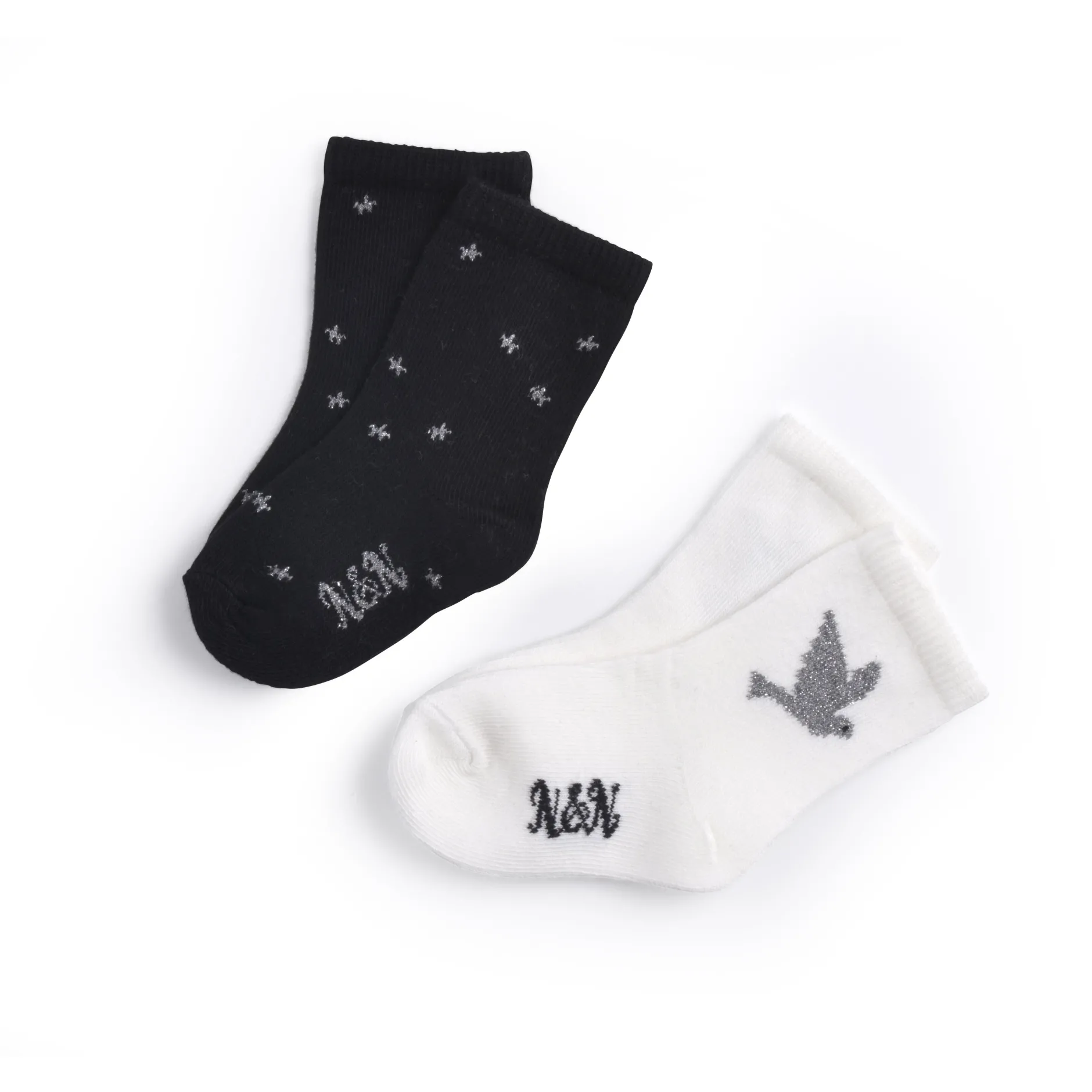 Chaussettes, Collants, Chaussons*Nano & nanette Tweet Cargo Lot de 2 paires de chaussettes 19/20 de Milk Noir