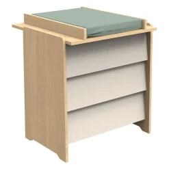 Commodes*Sauthon Baby's Sweet Home Vanille Commode de Chêne miel