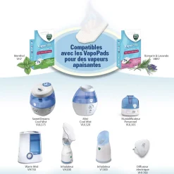 Humidificateurs Et Purificateurs*Vicks VapoPads Romarin & Lavande - tablettes aux huiles essentielles de Romarin-lavande