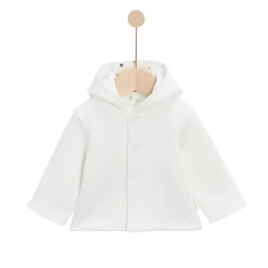 Vestes, Manteaux, Pilotes|Vestes, Manteaux, Pilotes*P'tit bisou Veste à capuche de Écru Poudre
