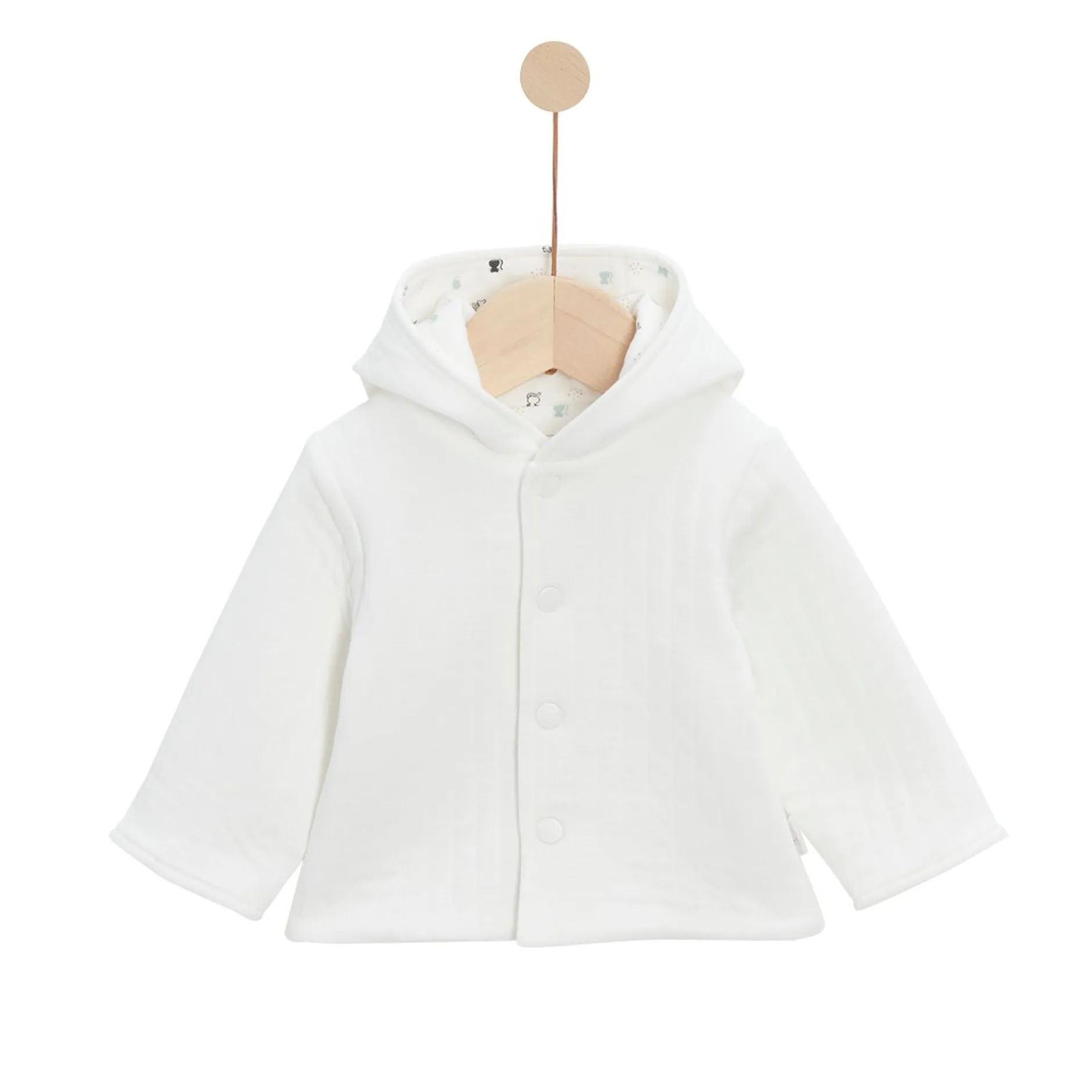 Vestes, Manteaux, Pilotes|Vestes, Manteaux, Pilotes*P'tit bisou Veste à capuche de Écru Poudre