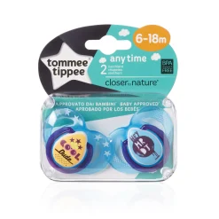 Sucettes*Tommee Tippee 2x sucette CTN classique 6-18 mois de Aléatoire