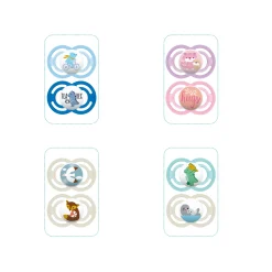Sucettes*Mam 2x sucette Perfect silicone 6m+ de Aléatoire