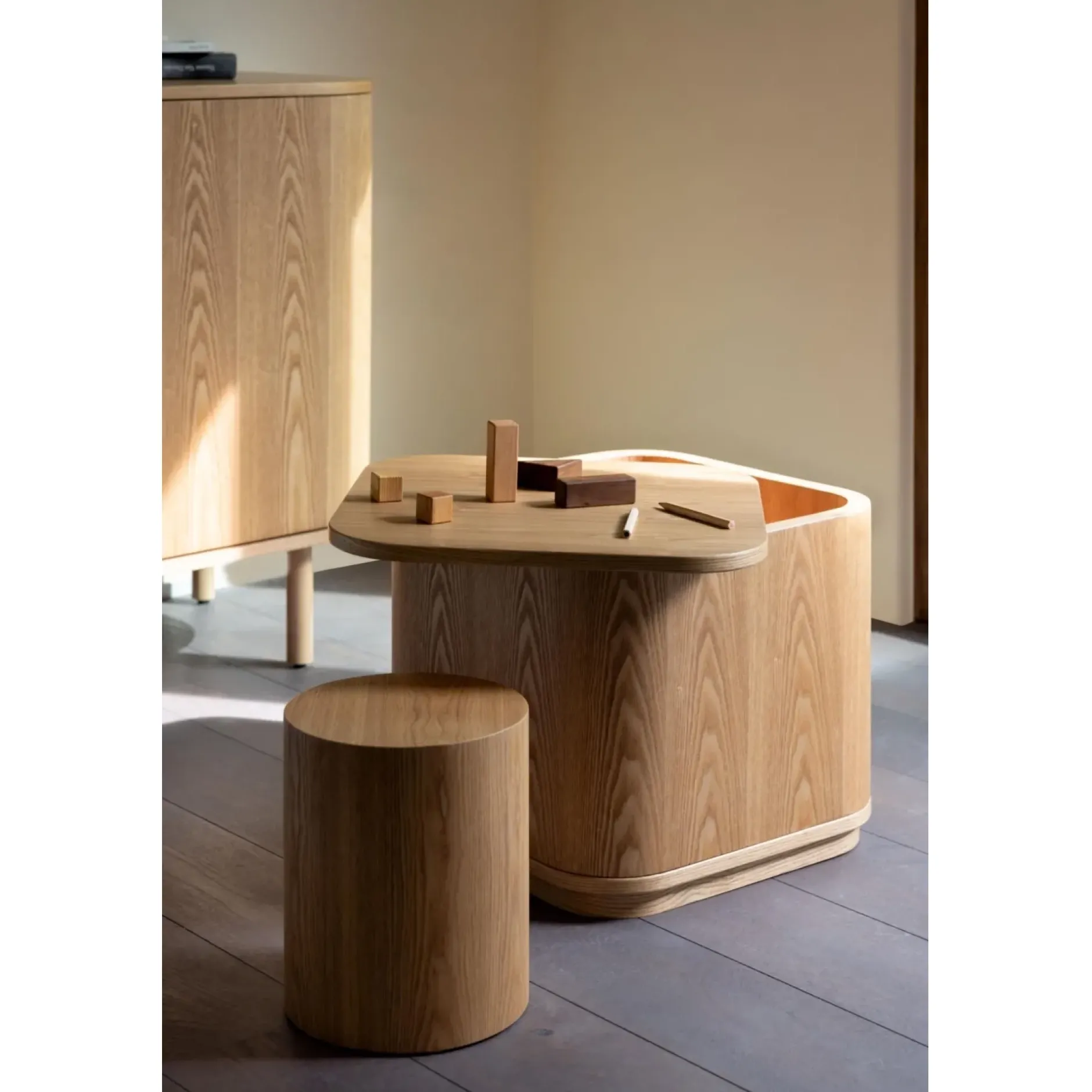 Autres Mobiliers*Quax Yume Table de rangement de Naturel Ash